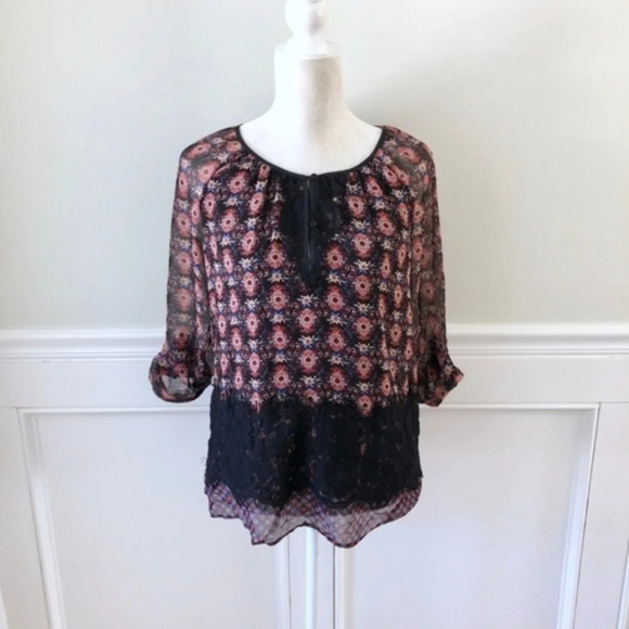 Stitch Fix Daniel Rainn Floral Lace Blouse NWT S - Picture 2 of 6